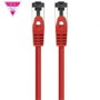 CABLE DE RED LATIGUILLO SSTP CAT8.1 AWG26 2 M ROJO NANOCABLE